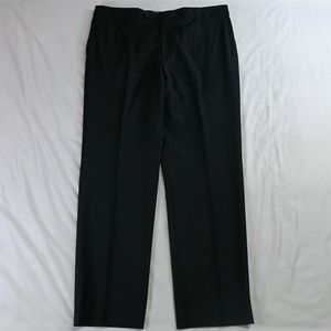 Riviera 38 x 32 Black Superfine Traveller‎ Straight WoolDress Pants